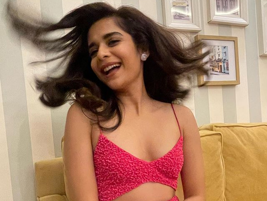 Delightful Clicks Of Mithila Palkar In Pink